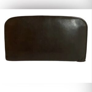 Coach vintage brown leather wallet/ clutch